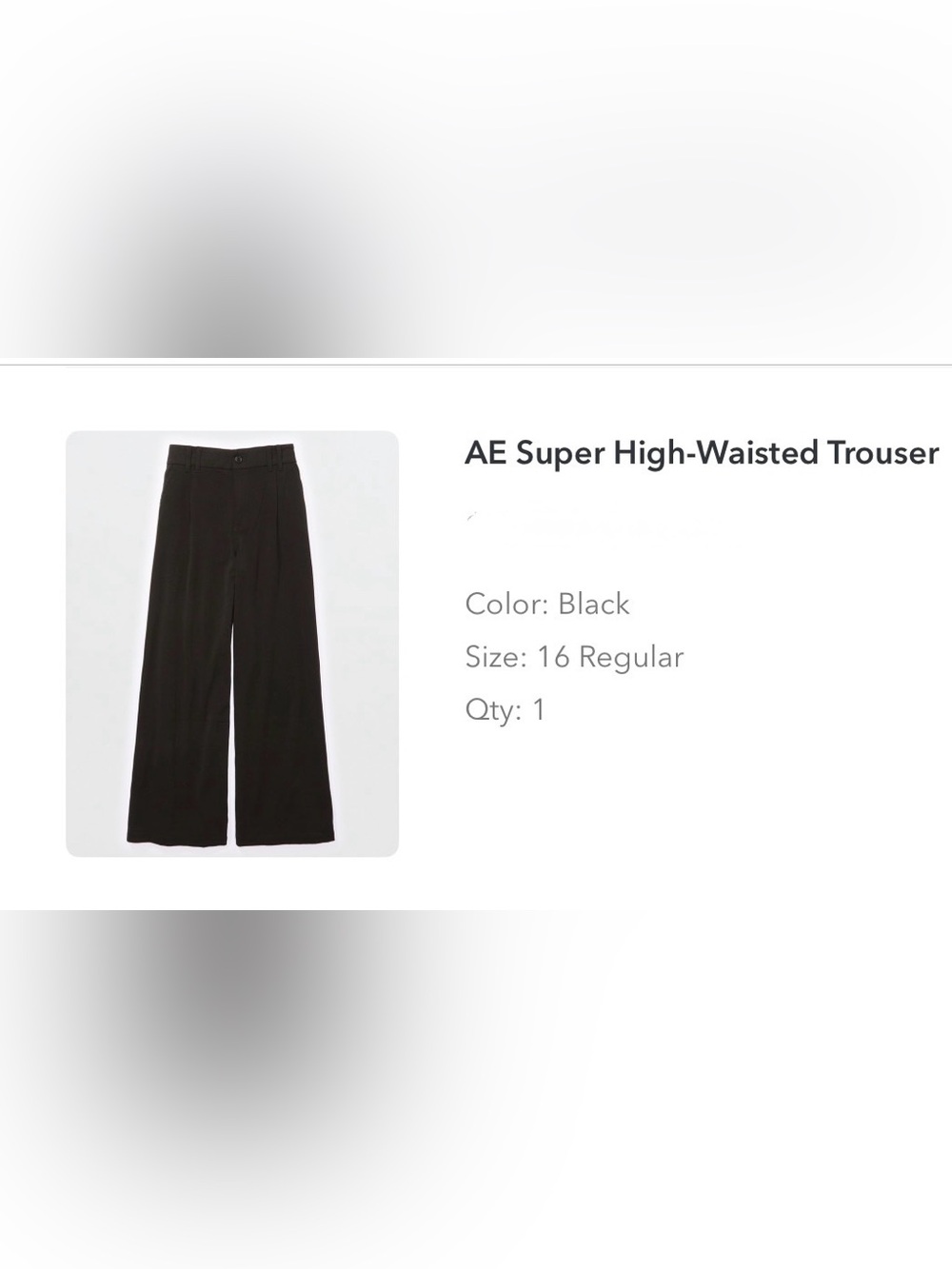 AE Super High-Waisted Trousers - Black size 16 Great condition!